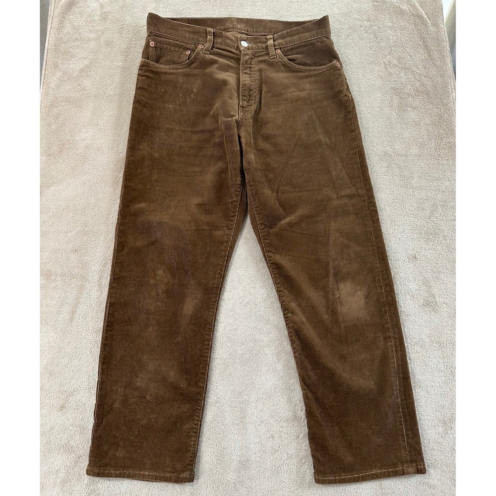 Buck Mason Ford Standard Pants Mens Size 31x34 Brown Corduroy Stretch Casual